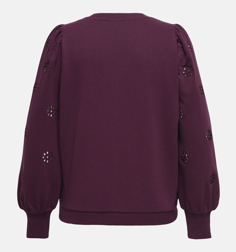 ONLY Carmakoma Femme Sweatshirt en Bordeaux pour femmes (378404)