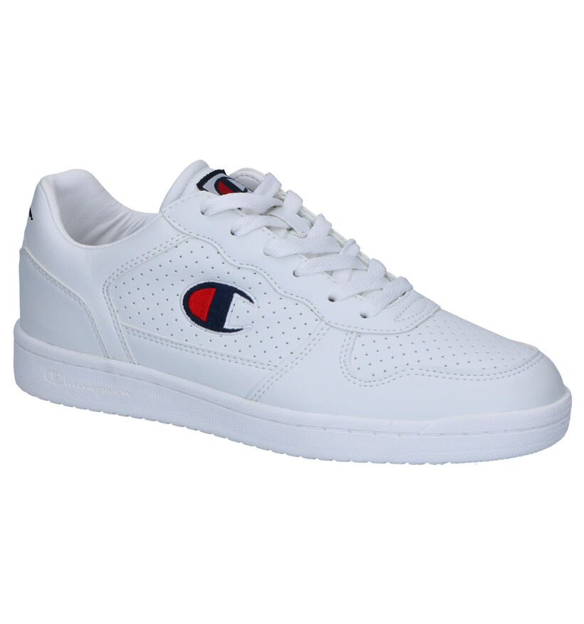 Champion Chicago Witte Sneakers in kunstleer (267037)