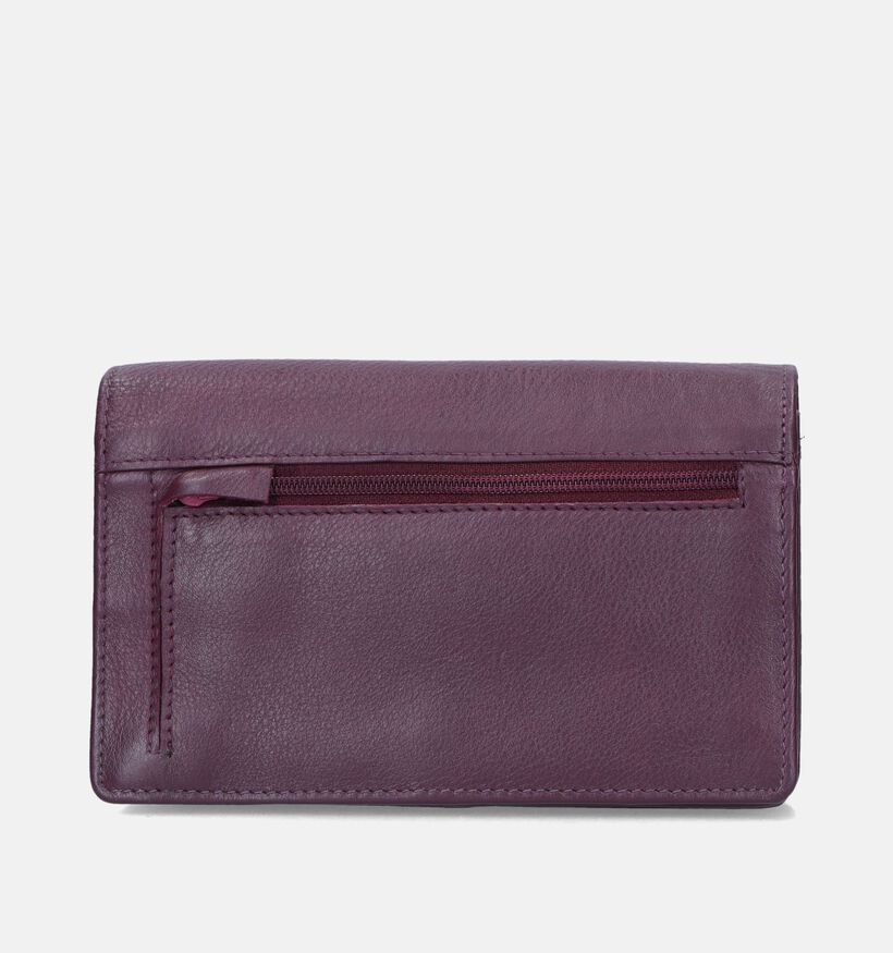 Euro-Leather Zwarte Portemonnee voor dames (365193)
