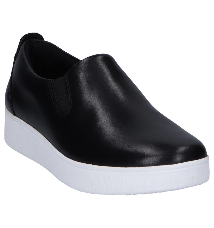 FitFlop Chaussures slip-on en Noir en cuir (252181)