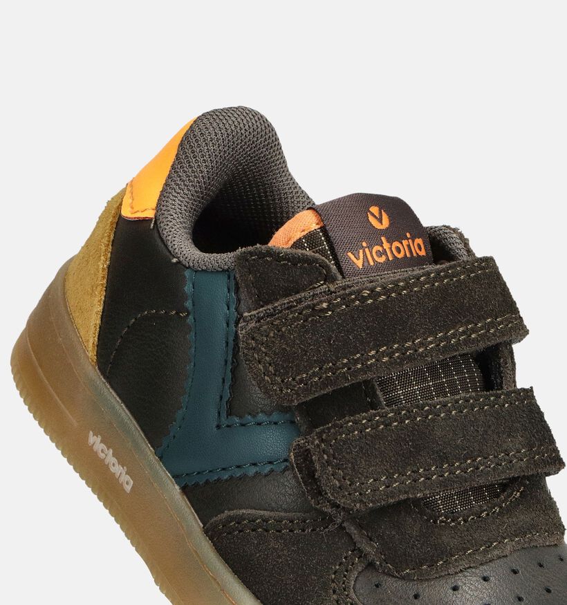 Victoria Bruine Velcroschoenen voor jongens, meisjes (363414) - geschikt voor steunzolen