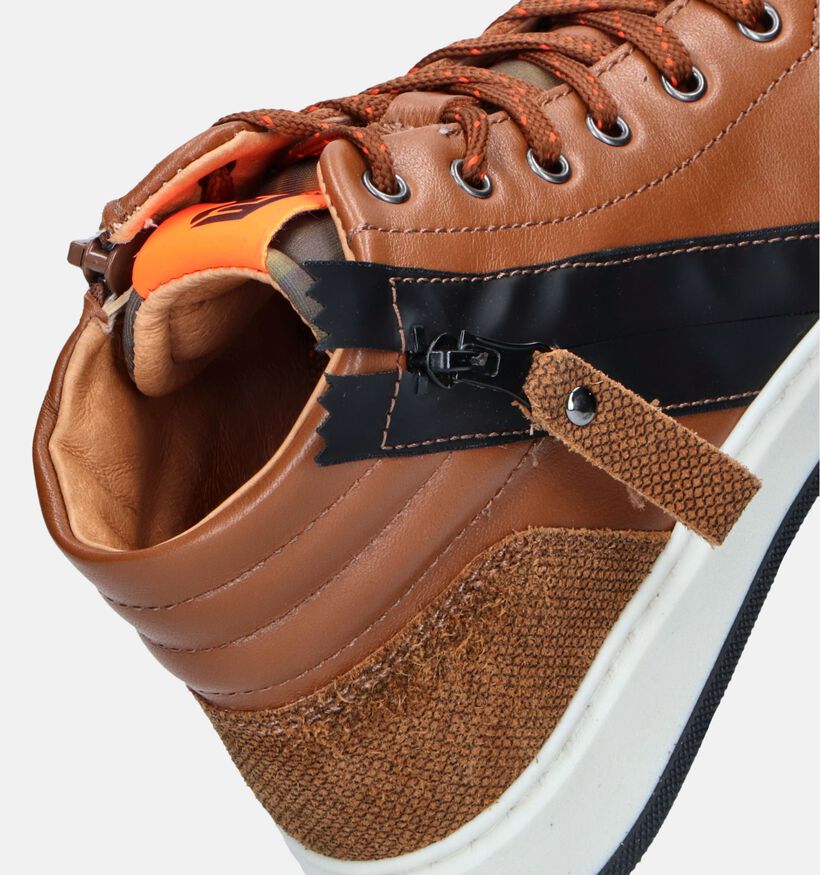FR by Romagnoli Cognac Bottines voor jongens (346279) - geschikt voor steunzolen