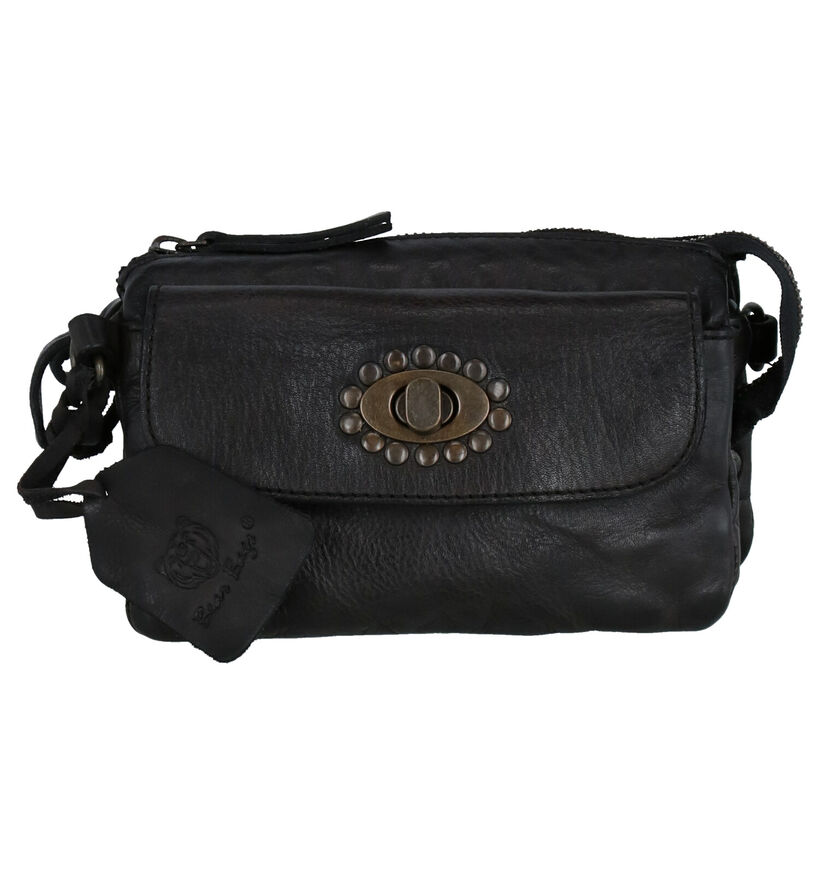 Bear Design Sac porté croisé en Noir en cuir (284321)