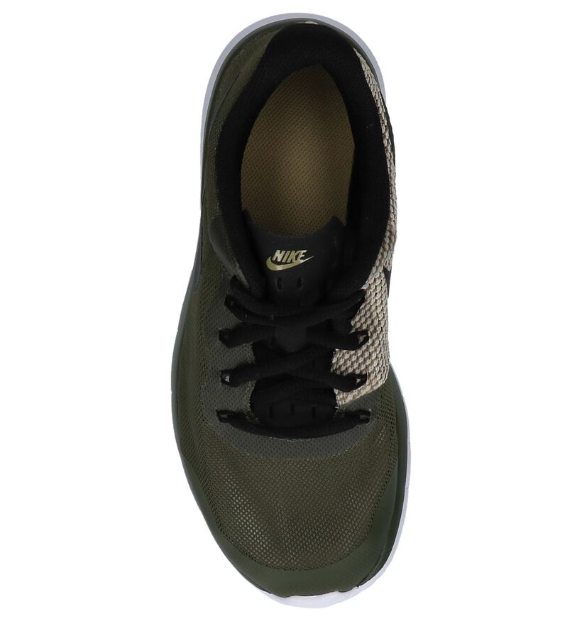 Kaki Runner Sneakers Nike Tanjun Racer GS in stof (219637)