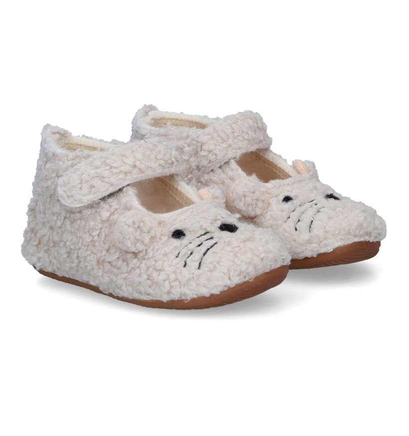 Living Kitzbühel Pantoufles pour bébé en Beige clair pour filles (317003)