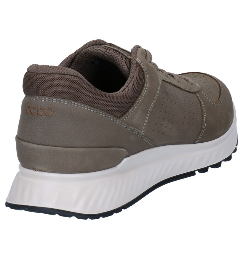 ECCO Exostride Taupe Veterschoenen in leer (306679)