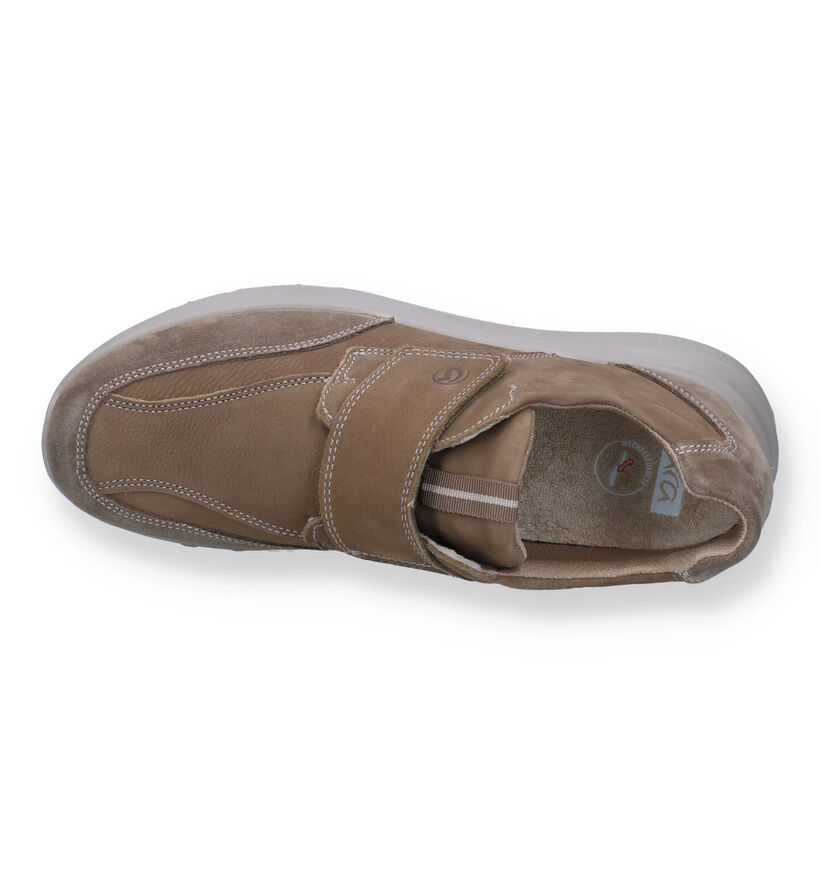 Ara Arizona Taupe Velcroschoenen in nubuck (325478)
