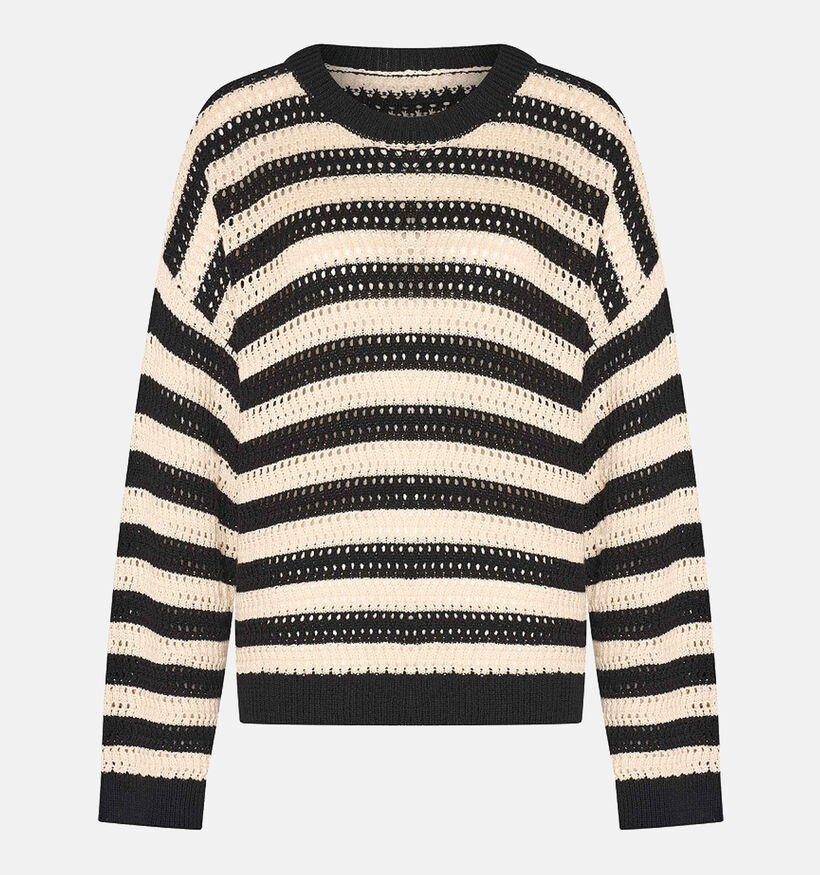 Expresso Zwarte Trui met strepen voor dames (356885)