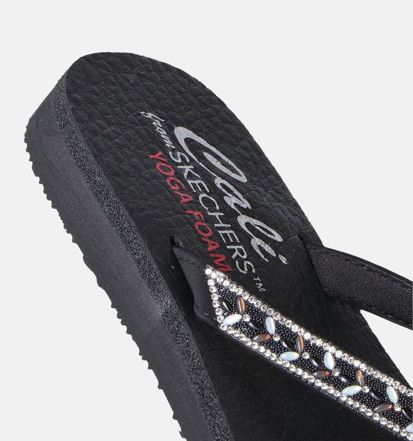 Skechers Meditation Lucky One Tongs en Noir pour femmes (354743)