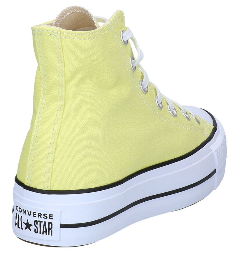 Converse AS Platform Baskets en Jaune en textile (287156)