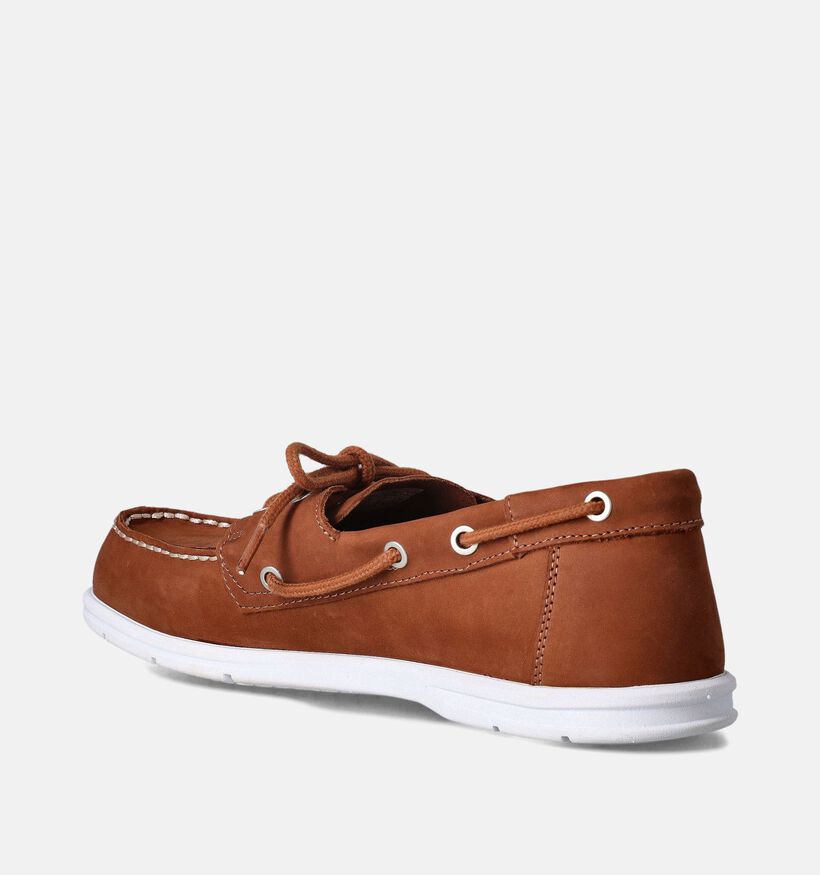 Sebago Dockside Oakfield Cognac Bootschoenen voor heren (353804) - geschikt voor steunzolen