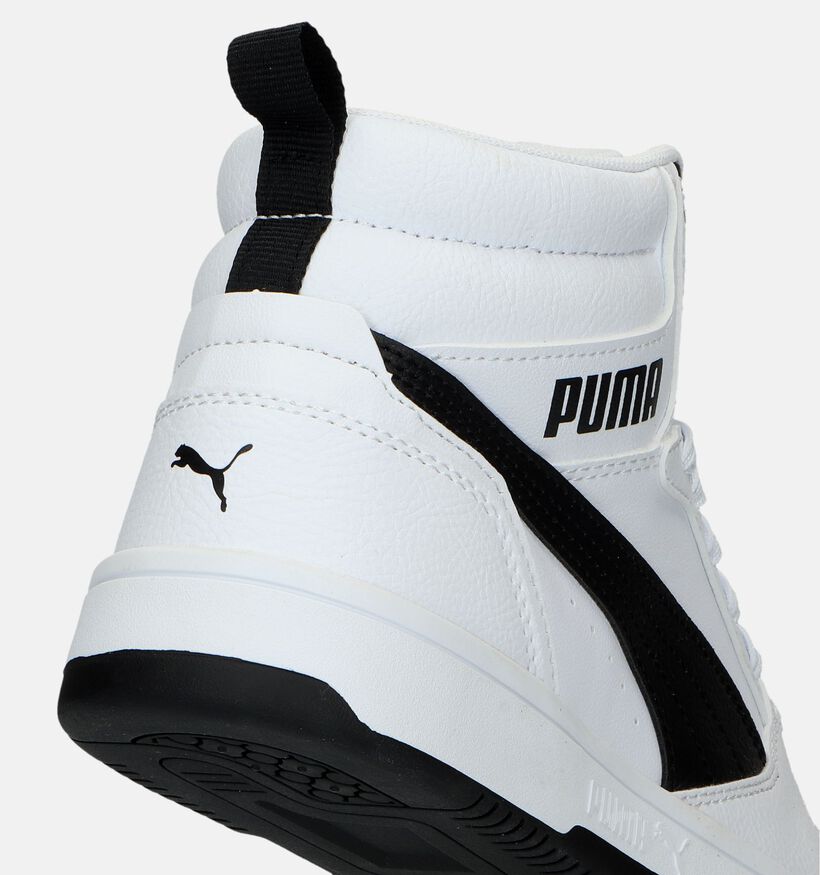 Puma Rebound v6 Witte sneakers voor meisjes, jongens (346446)