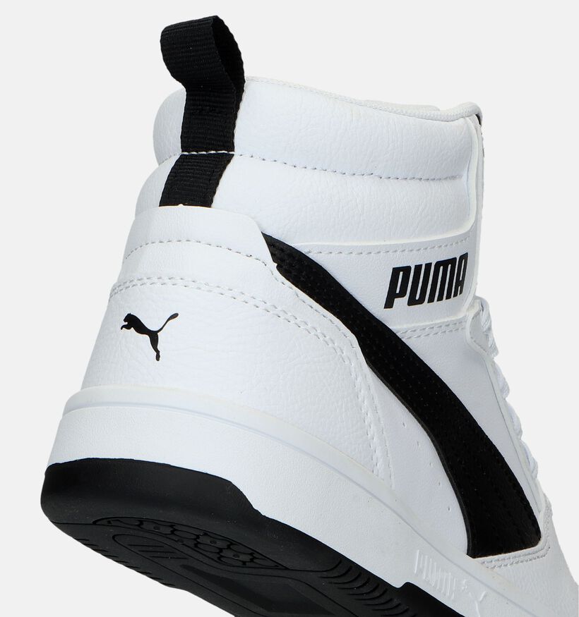 Puma Rebound V6 Baskets en Blanc pour filles, garçons (326348)