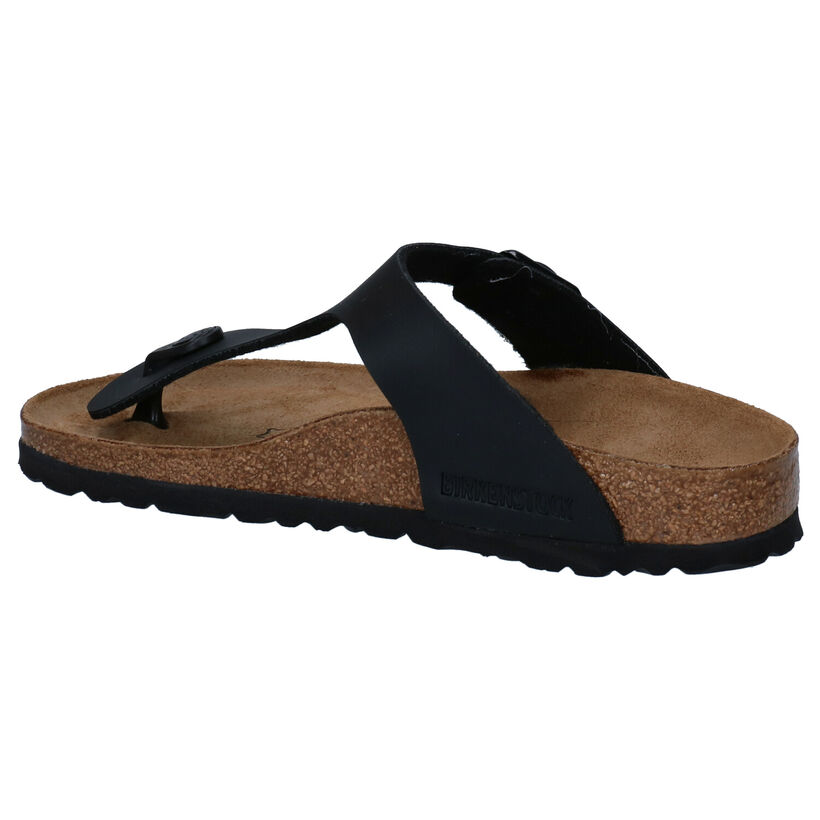 Birkenstock Gizeh Zwarte Teenslippers voor jongens (338075)