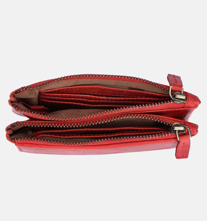 Label M Porte-monnaie zippé en Rouge pour femmes (358859)