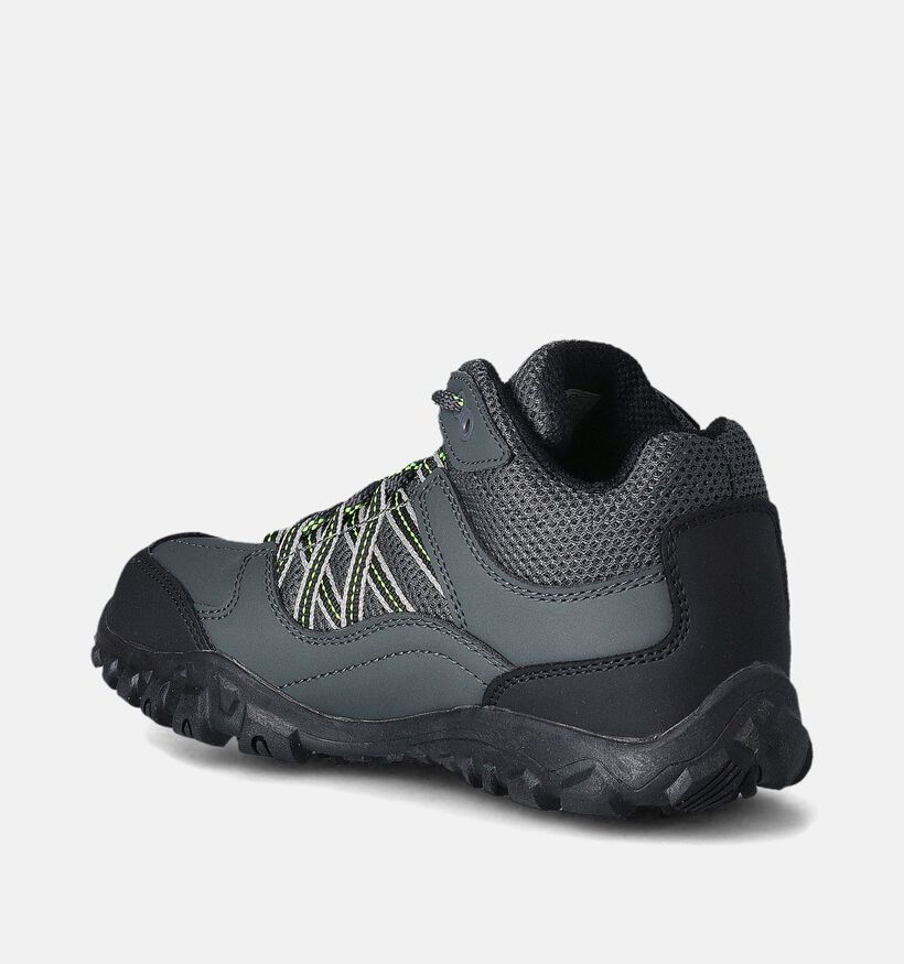 Regatta Edgepoint Mid Jnr Zwarte Wandelschoenen voor jongens (361302) - geschikt voor steunzolen