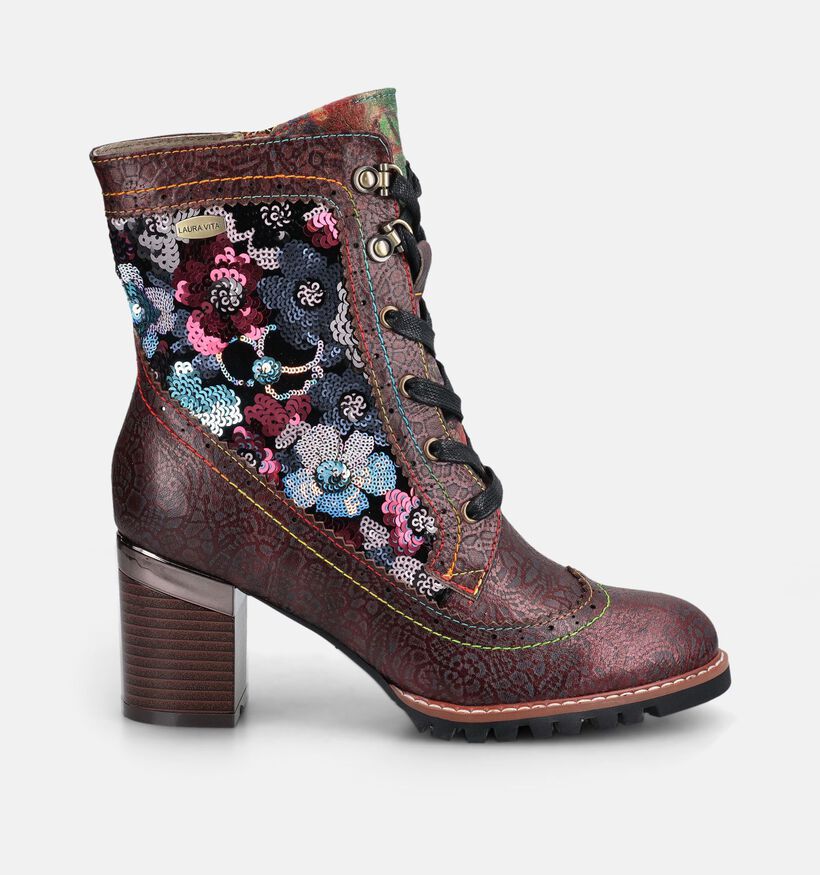 Laura Vita Kadio 12 Bottines en Bordeaux pour femmes (381111)