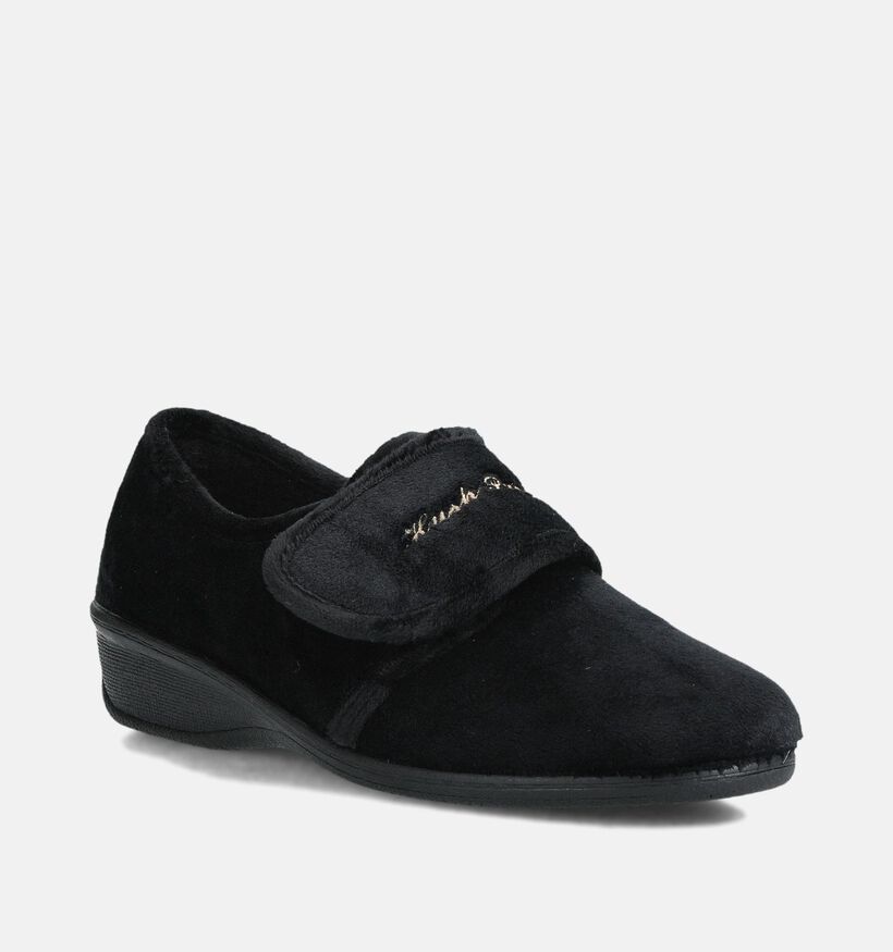 Hush Puppies Doryo Pantoufles en Noir pour femmes (361437)