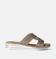 Rieker Gouden Slippers met Sleehak voor dames (354968)