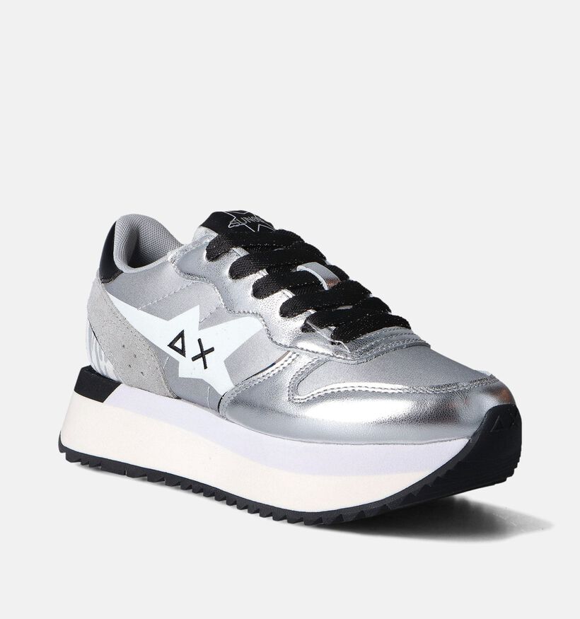 Sun68 Big Stargirl Baskets casual en Argent pour femmes (351705) - pour semelles orthopédiques