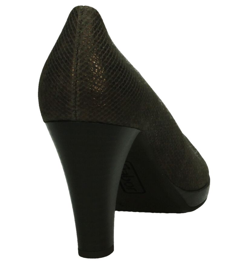 Klassieke Bronzen Gabor Pumps in leer (204885)