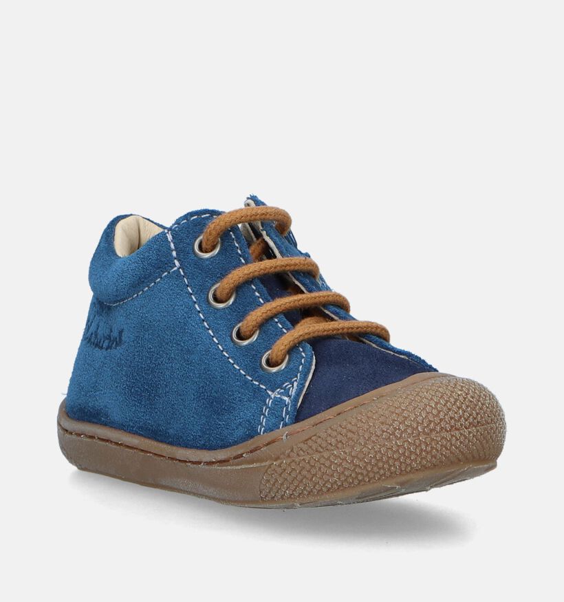 Naturino Cocoon Blauwe Babyschoenen voor jongens, meisjes (347661) - geschikt voor steunzolen