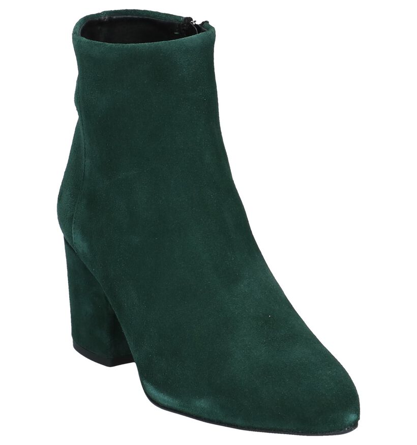 Vero Moda Bottillons en Vert foncé en daim (232296)