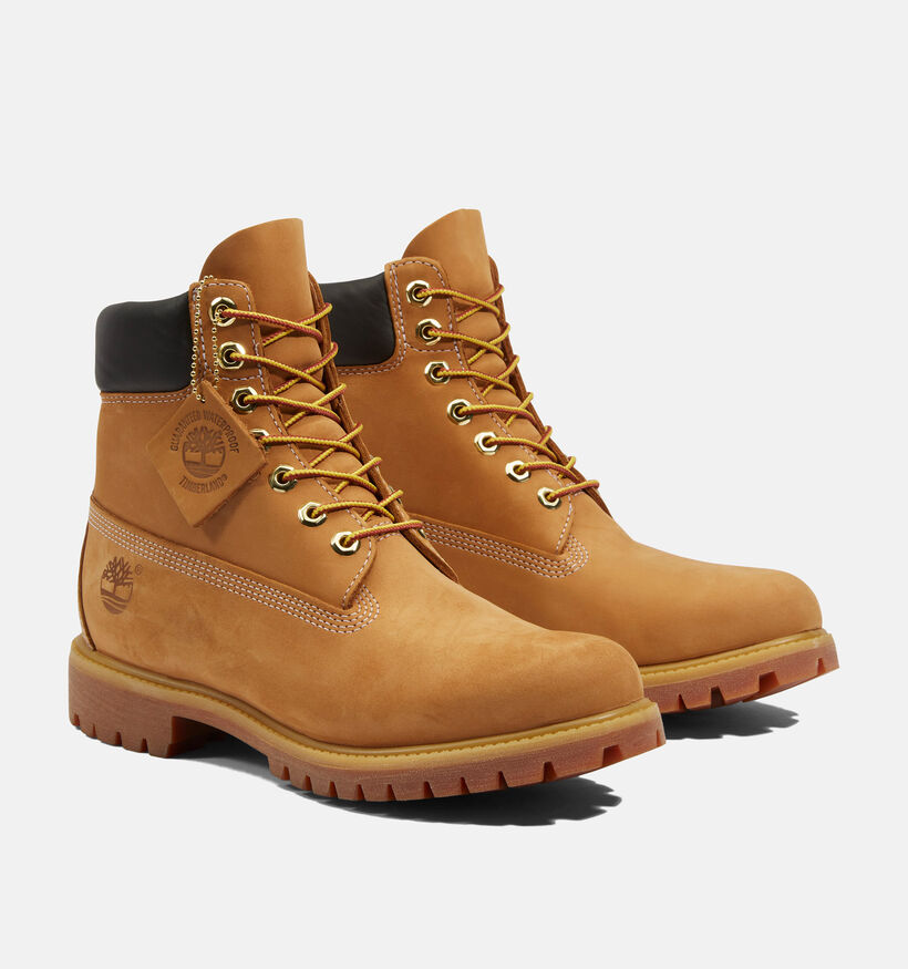 Timberland 6 Inch Premium Bottines en Jaune pour hommes (313508) - pour semelles orthopédiques