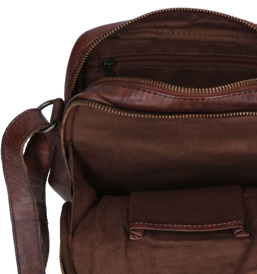 Bear Design Cognac Schoudertas in leer (329783)