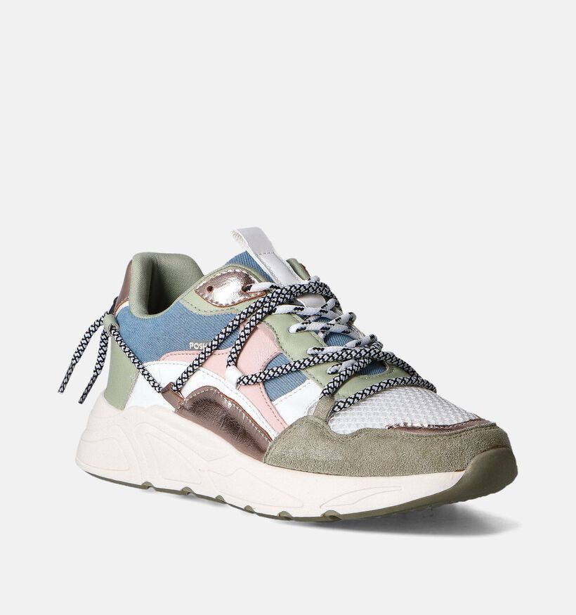 Posh by Poelman Groene Sneakers voor dames (353719) - geschikt voor steunzolen