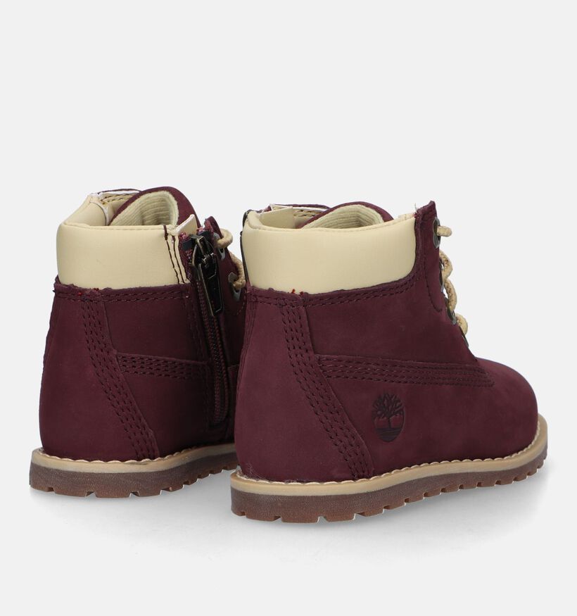 Timberland Pokey Pine 6IN BOOT Chaussures pour bébé en Bordeaux pour filles, garçons (329090) - pour semelles orthopédiques