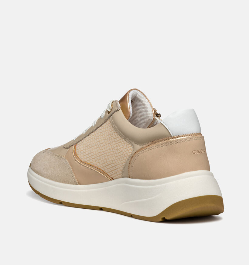 Geox Cristael Baskets en Beige pour femmes (351670) - pour semelles orthopédiques