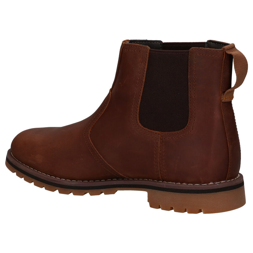 Timberland Larchmont Chelsea Bottines en Cognac pour hommes (313510) - pour semelles orthopédiques