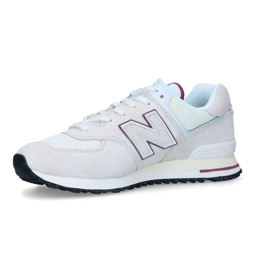 New Balance U 574 Witte Sneakers voor heren (319187) - geschikt voor steunzolen