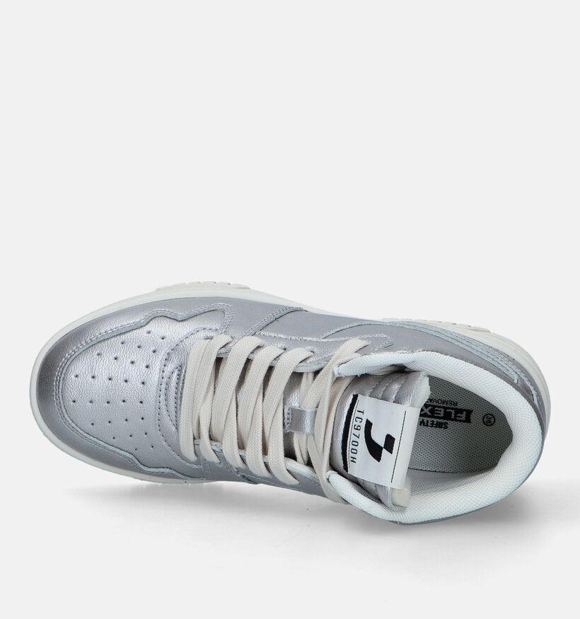 SJ Baskets montantes en Argent pour filles (343651) - pour semelles orthopédiques