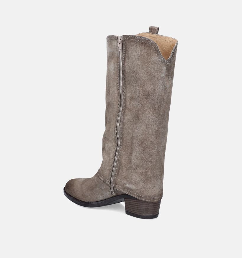 AQA Taupe Boots voor dames (357840) - geschikt voor steunzolen