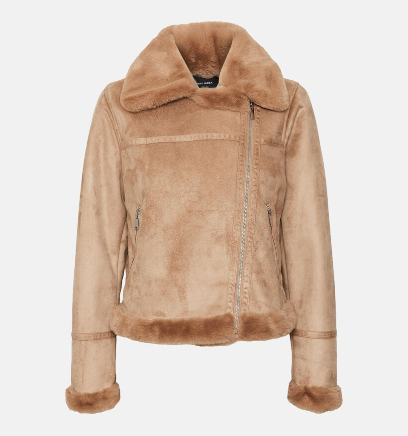 Vero Moda Peggy Camel Aviator jacket voor dames (329001)