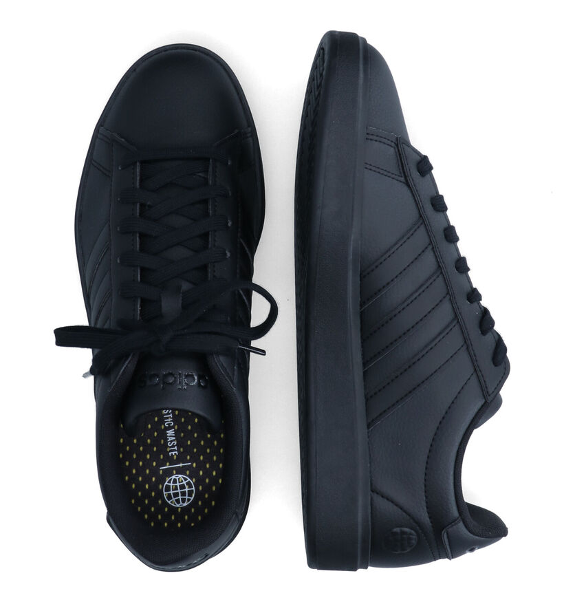 adidas Grand Court Zwarte Sneakers voor heren (316569) - geschikt voor steunzolen