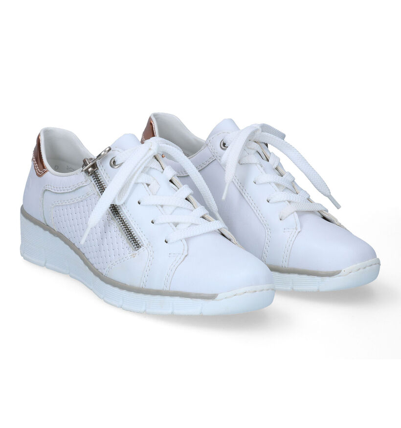 Rieker Baskets casual en Blanc en cuir (307104)