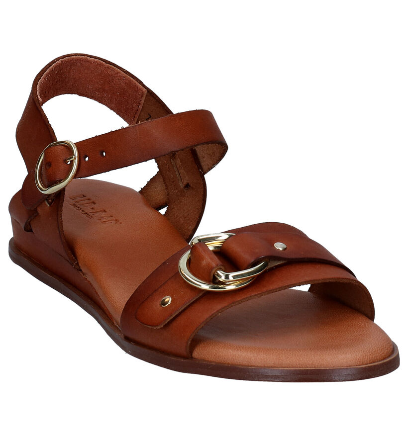 Red Rag Cognac Sandalen in leer (288696)