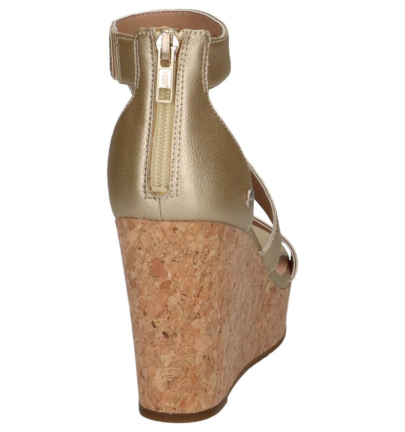 UGG Whitney Metallic Gouden Sandalen in kunstleer (210314)