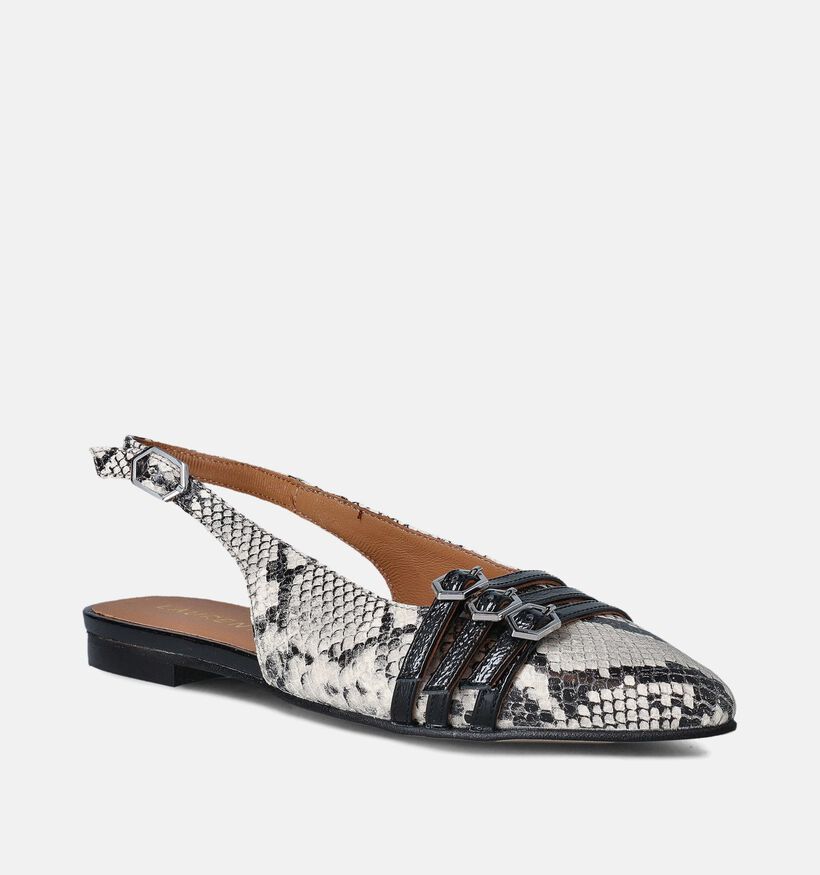 Laurent David Grijze Slingback Ballerina's voor dames (357622)