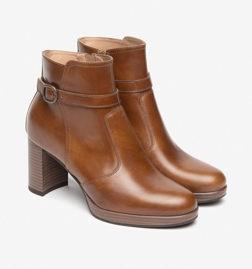 NeroGiardini Bottines à talons en Cognac pour femmes (363906)