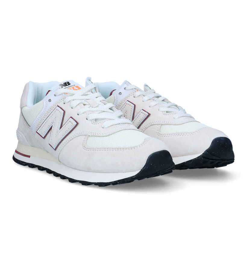 New Balance U 574 Witte Sneakers voor heren (319187) - geschikt voor steunzolen