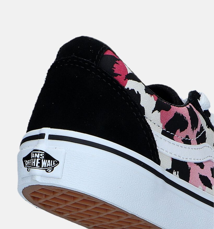 Vans Ward Animal Gradient Baskets de skate en Noir pour filles (327968)