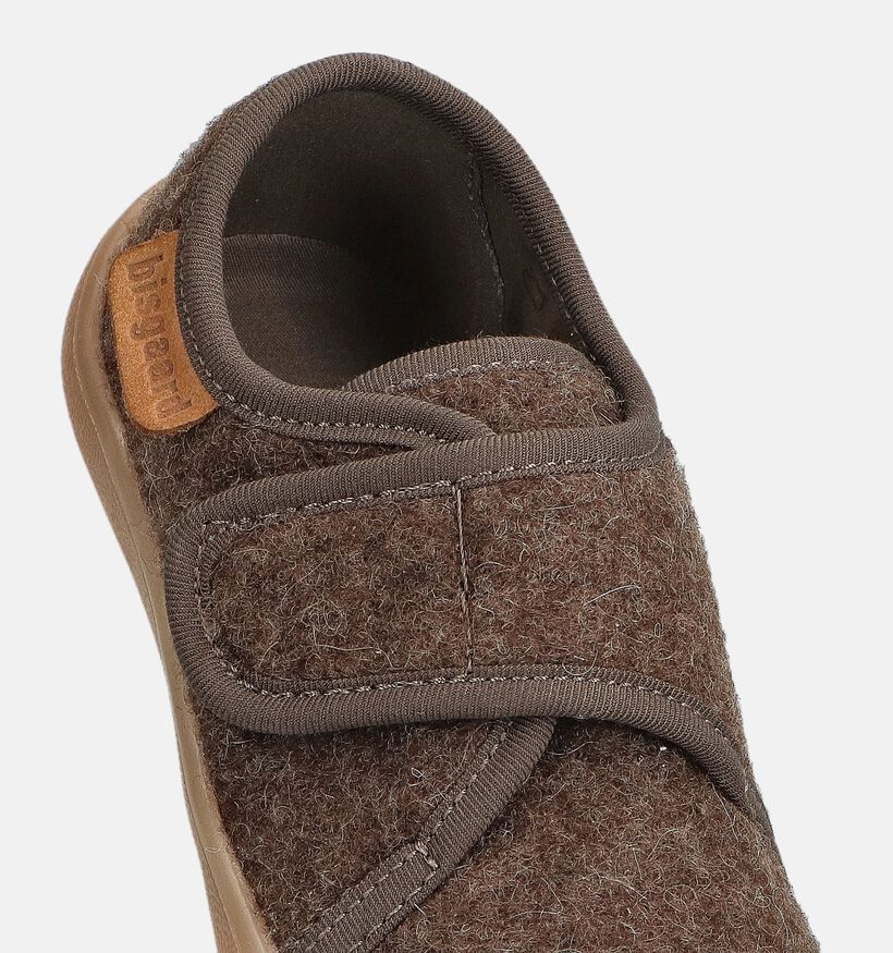 Bisgaard Pantoufles en Marron pour garçons (372373) - pour semelles orthopédiques