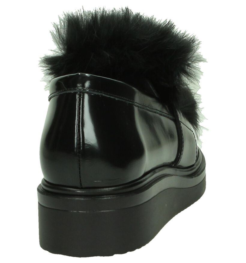 Via Roma Chaussures slip-on en Noir en cuir (185575)