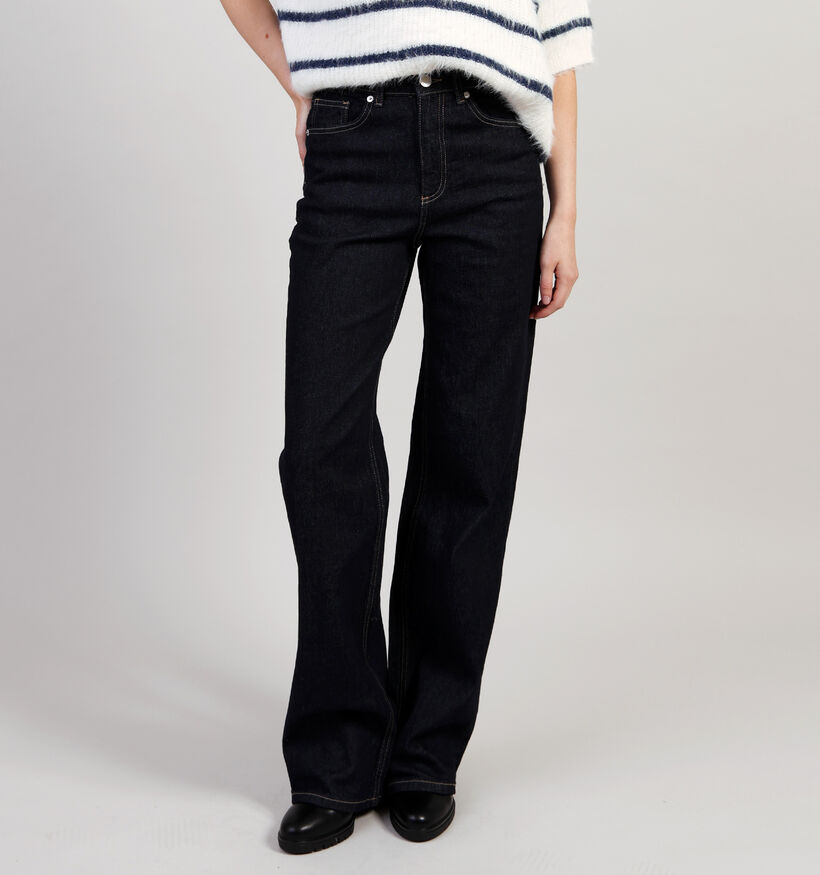 Vero Moda Tessa Donkerblauwe High rise Wide leg jeans L34 voor dames (361250)