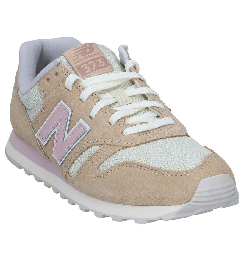 New Balance WL373 Baskets en Beige pour femmes (293659) - pour semelles orthopédiques
