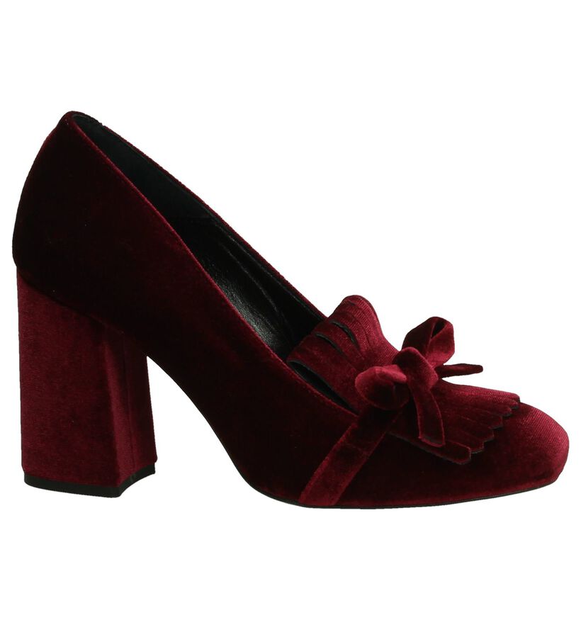 Louisa Bordeaux High Heel Pump in velours (199233)